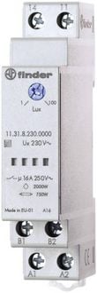 Produktbild: Finder D&auml;mmerungsschalter 1 St. 11.31.8.230.0000 Betriebsspannung:230 V/AC Empfindlichkeit Licht: 1 - 100 lx 1 Schlie&szlig;er