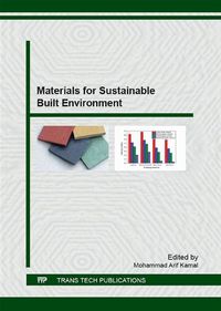 Produktbild: Materials for Sustainable Built Environment