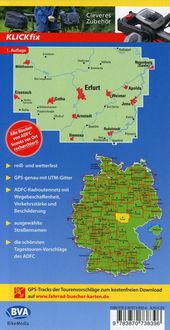 ADFC-Regionalkarte Erfurt und Umgebung, 1:75.000