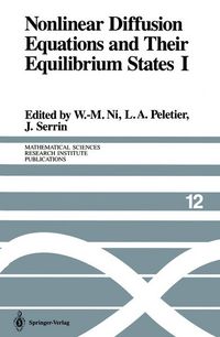 Produktbild: Nonlinear Diffusion Equations and Their Equilibrium States I