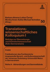 Produktbild: Translationswissenschaftliches Kolloquium I