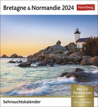 Bild vom Artikel Bretagne & Normandie Sehnsuchtskalender 2024. 53 Postkarten in einem Wochenkalender mit Urlaubsflair. Foto-Tischkalender für einen Hauch Frankreich i vom Autor 