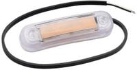 Produktbild: Fristom Umriss-Markierungsleuchte Offene Kabelenden Markierungsleuchte seitlich 12 V, 24 V Orange Transparent
