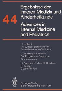 Produktbild: Ergebnisse der Inneren Medizin und Kinderheilkunde/Advances in Internal Medicine and Pediatrics