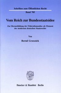 Produktbild: Vom Reich zur Bundesstaatsidee.