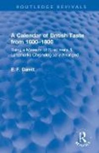 Produktbild: A Calendar of British Taste from 1600–1800