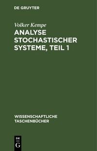 Produktbild: Analyse stochastischer Systeme, Teil 1