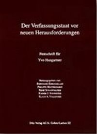 Produktbild: Der Verfassungsstaat vor neuen Herausforderungen