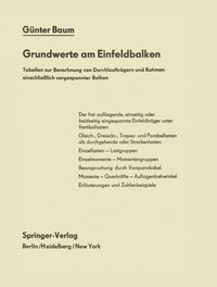 Produktbild: Grundwerte am Einfeldbalken