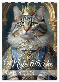 Produktbild: Majest&auml;tische Samtpfoten (Wandkalender 2026 DIN A2 hoch), CALVENDO Monatskalender