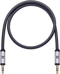 Produktbild: Klinke Audio Anschlusskabel [1x Klinkenstecker 3.5 mm - 1x Klinkenstecker 3.5 mm] 5.00 m Schwarz vergoldete Steckkontakte Oehlbach i-Connect J-35