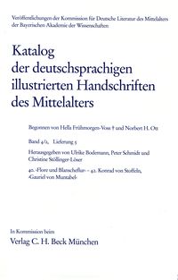 Produktbild: Katalog der deutschsprachigen illustrierten Handschriften des Mittelalters Band 4/2, Lfg. 5: 40-42