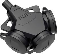 Produktbild: PC Electric 243711-ssc 3fach-Kupplung Gummi 250V Schwarz IP54
