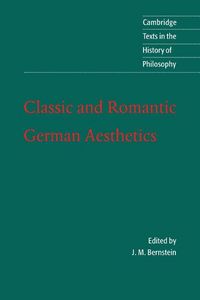 Produktbild: Classic and Romantic German Aesthetics