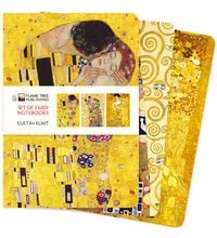 Produktbild: Dreier Set Mittelformat-Notizb&uuml;cher: Gustav Klimt