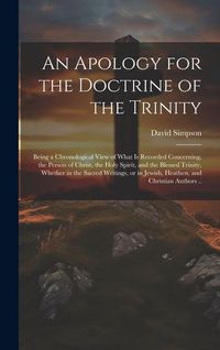 Produktbild: An Apology for the Doctrine of the Trinity