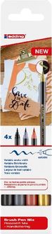 Bild vom Artikel Edding 1340 brush pen Mix, Pinselstift Handlettering Mix 4er Set vom Autor 