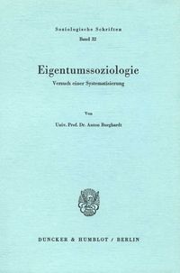 Produktbild: Eigentumssoziologie.