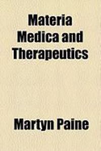 Produktbild: Materia Medica and Therapeutics