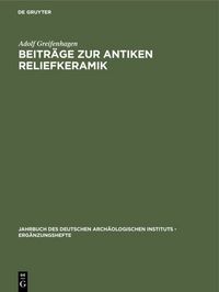 Produktbild: Beitr&auml;ge zur antiken Reliefkeramik