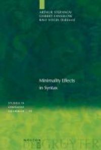 Produktbild: Minimality Effects in Syntax