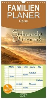 Produktbild: Familienplaner 2027 - Sehnsucht D&auml;nemark - Danmark mit 5 Spalten (Wandkalender, 21 x 45 cm) CALVENDO