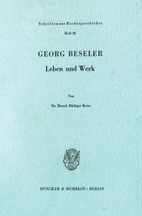 Produktbild: Georg Beseler.