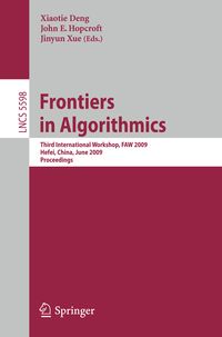 Produktbild: Frontiers in Algorithmics