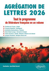 Produktbild: Agr&eacute;gation de Lettres 2026. Tout le programme de Litt&eacute;rature fran&ccedil;aise en un volume
