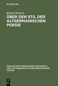 Produktbild: &Uuml;ber den Stil der altgermanischen Poesie