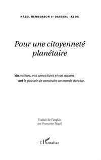 Produktbild: Pour une citoyennete planetaire