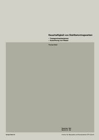 Produktbild: Dauerhaftigkeit von Stahlbetonwerken
