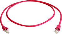Produktbild: Teleg&auml;rtner RJ45 (gekreuzt) Netzwerk Anschlusskabel CAT 6a S/FTP 0.50 m Rot Flammwidrig, Halogenfrei