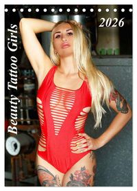 Produktbild: Beauty Tattoo Girls 2026 (Tischkalender 2026 DIN A5 hoch), CALVENDO Monatskalender