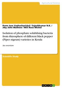 Produktbild: Isolation of phosphate solubilsing bacteria from rhizosphere of different black pepper (Piper nigrum) varieties in Kerala