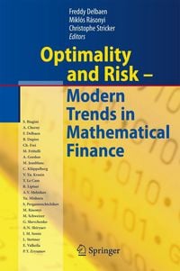 Produktbild: Optimality and Risk - Modern Trends in Mathematical Finance