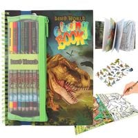 Produktbild: Dino World Malbuch mit Buntstiften
