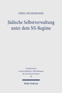 Produktbild: J&uuml;dische Selbstverwaltung unter dem NS-Regime