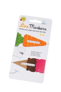 Produktbild: Line Markers (Food/Karotte&Eis) - Magnetische Lesezeichen - 2er Set