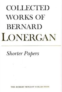 Produktbild: Lonergan, B: Shorter Papers