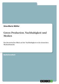Produktbild: Green Production. Nachhaltigkeit und Medien