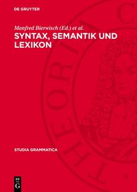 Produktbild: Syntax, Semantik und Lexikon