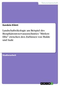 Produktbild: Landschafts&ouml;kologie am Beispiel des Biosph&auml;renreservatausschnittes "Mittlere Elbe" zwischen den Zufl&uuml;ssen von Mulde und Saale