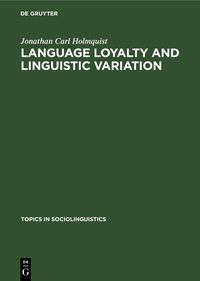 Produktbild: Language loyalty and linguistic variation