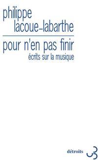 Produktbild: Pour n'en pas finir : &eacute;crits sur la musique