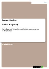 Produktbild: Forum Shopping