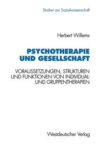 Psychotherapie und Gesellschaft Herbert Willems