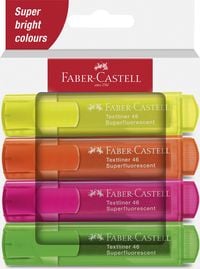 Produktbild: Faber-Castell Textmarker TL 46 SF Superfluorescent 4er Set
