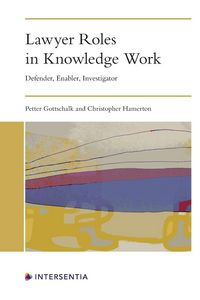 Produktbild: Lawyer Roles in Knowledge Work