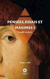 Produktbild: Pens&eacute;es, essais et maximes I